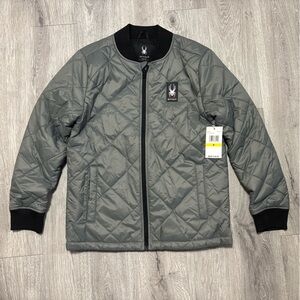 Spyder Men's Gray Puffer Jacket